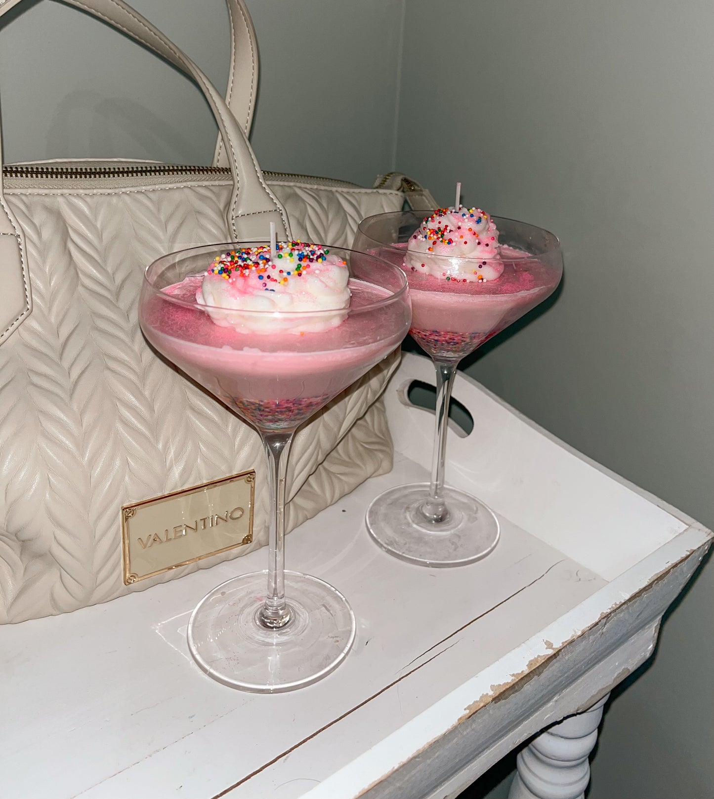 Birthday Cake Martini Candle