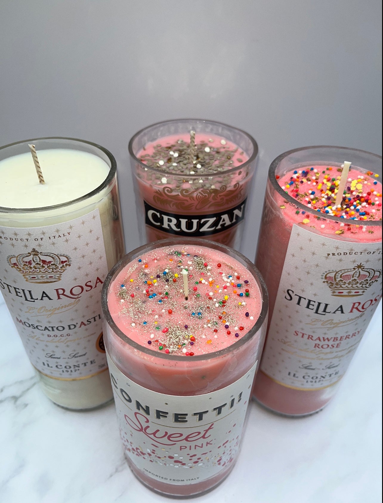 Confetti Sweet Pink Candle-Valentines Day Edition