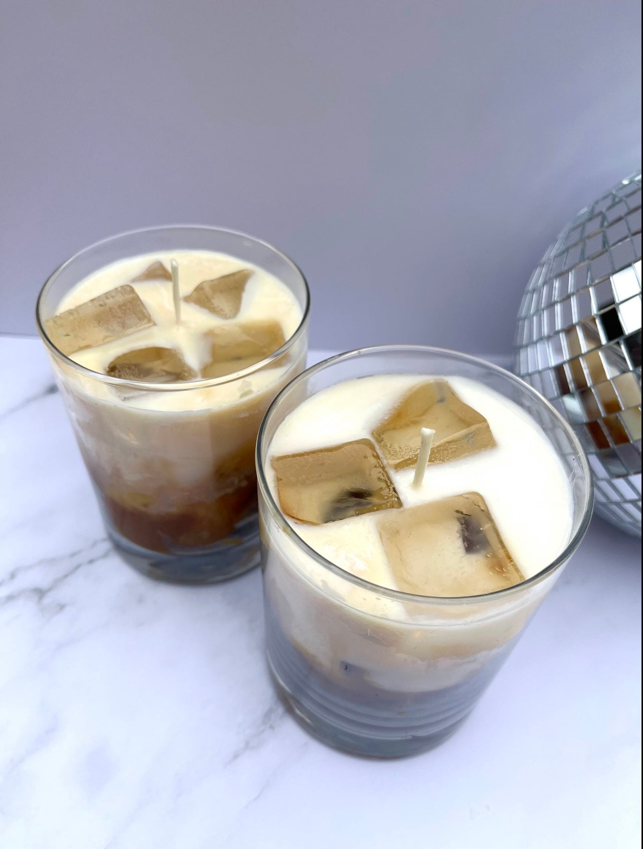 White Russian Cocktail Candle