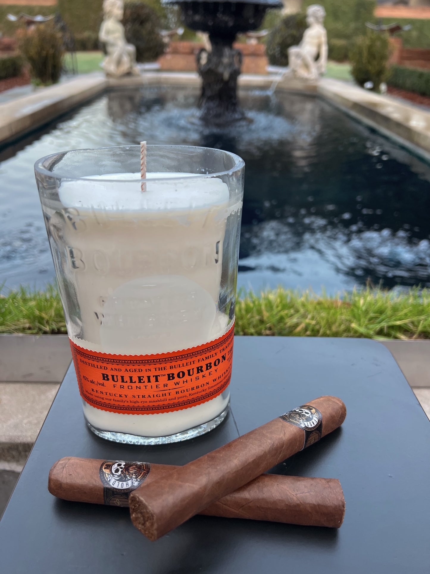 Bulliet Bourbon Whiskey Bottle Candle