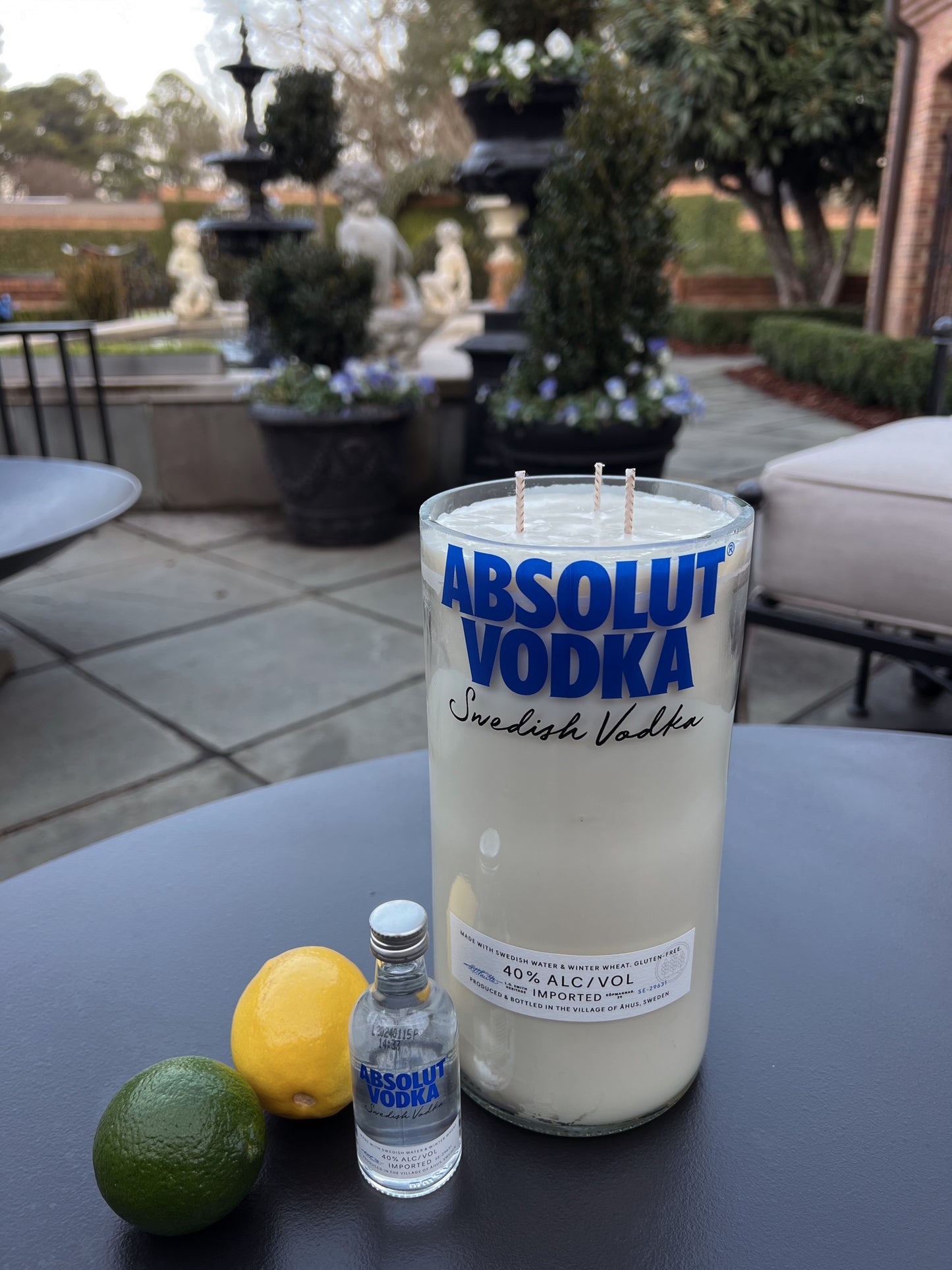 Absolute Vodka 1.75 Liter Candle