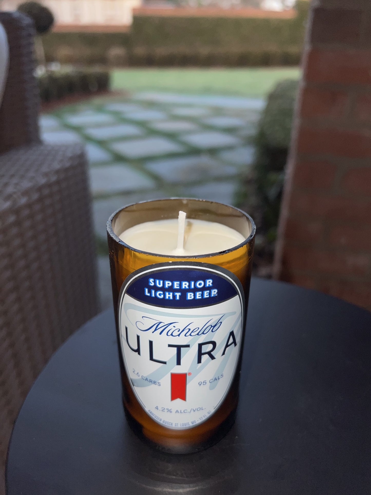Michelob Ultra Bottle Candle