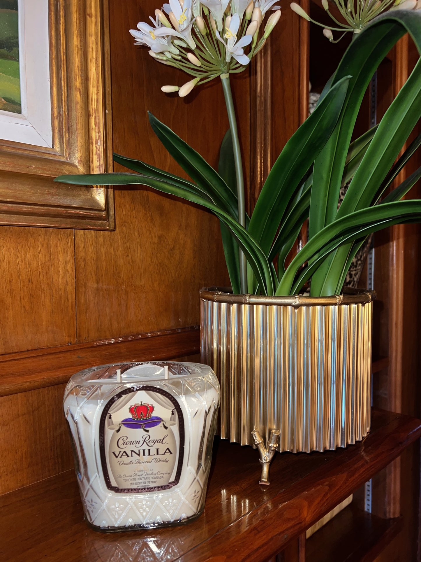 Crown Liquor Bottle Candles