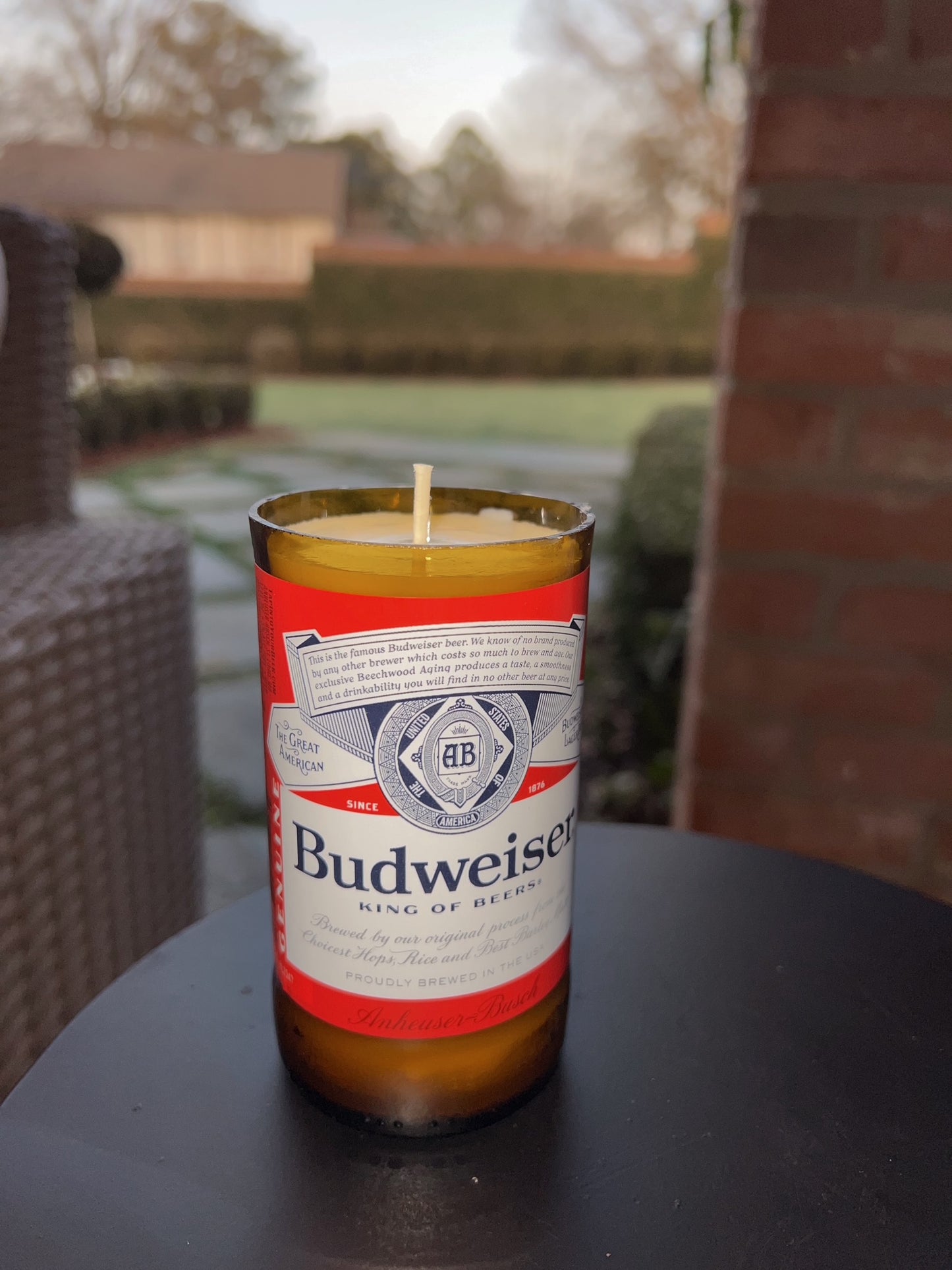 Budweiser Bottle Candle